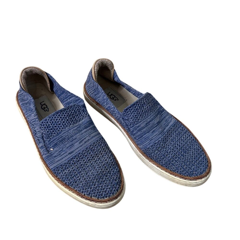 UGG Women's Sammy Sneakers Shoes Blue White Low Top Slip On Mesh size 7